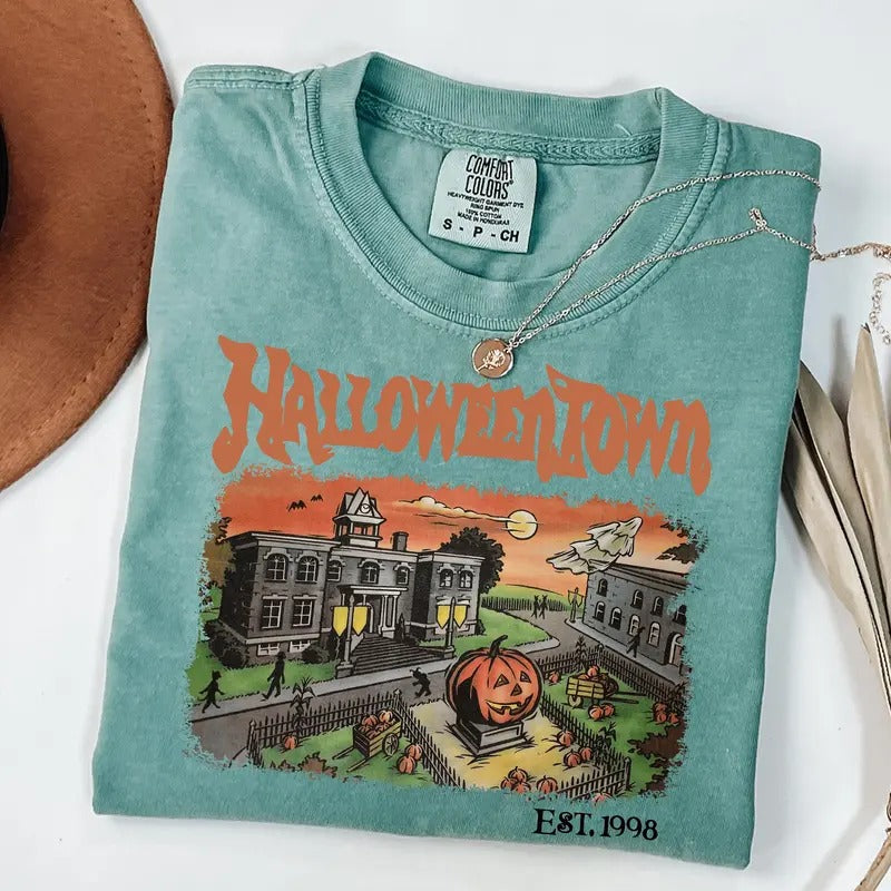 Comfort Colors Halloweentown Est 1998 University - Adult & Kids T-Shirts, Sweatshirts & Hoodies apparel design preview 1