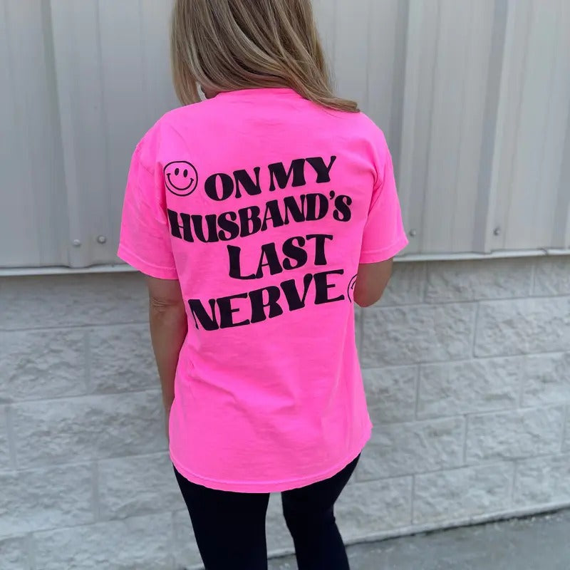 Comfort Colors Husband'S Last Nerve - Adult & Kids T-Shirts, Sweatshirts & Hoodies apparel design preview 1