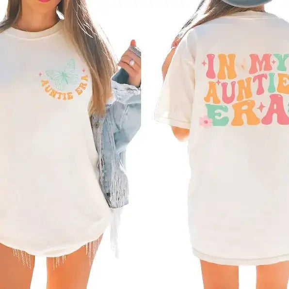 Comfort Colors My Auntie Era Aunt Cool Streetwear - Adult & Kids T-Shirts, Sweatshirts & Hoodies apparel design preview 1
