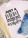 Comfort Colors Just Mom - Adult & Kids T-Shirts, Sweatshirts & Hoodies apparel design preview 1