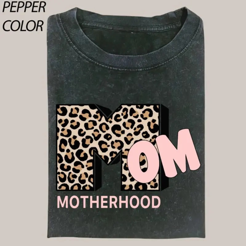 Comfort Colors Leopard Mother Hood Mama Strong Woman - Adult & Kids T-Shirts, Sweatshirts & Hoodies apparel design preview 1