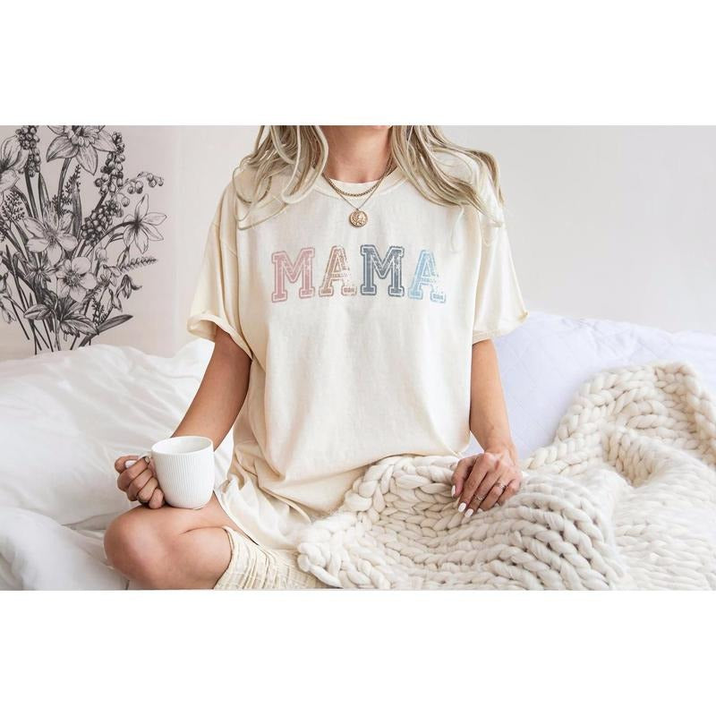 Comfort Colors Mama Daughter Her Baby Shower Mom - Adult & Kids T-Shirts, Sweatshirts & Hoodies apparel design preview 1