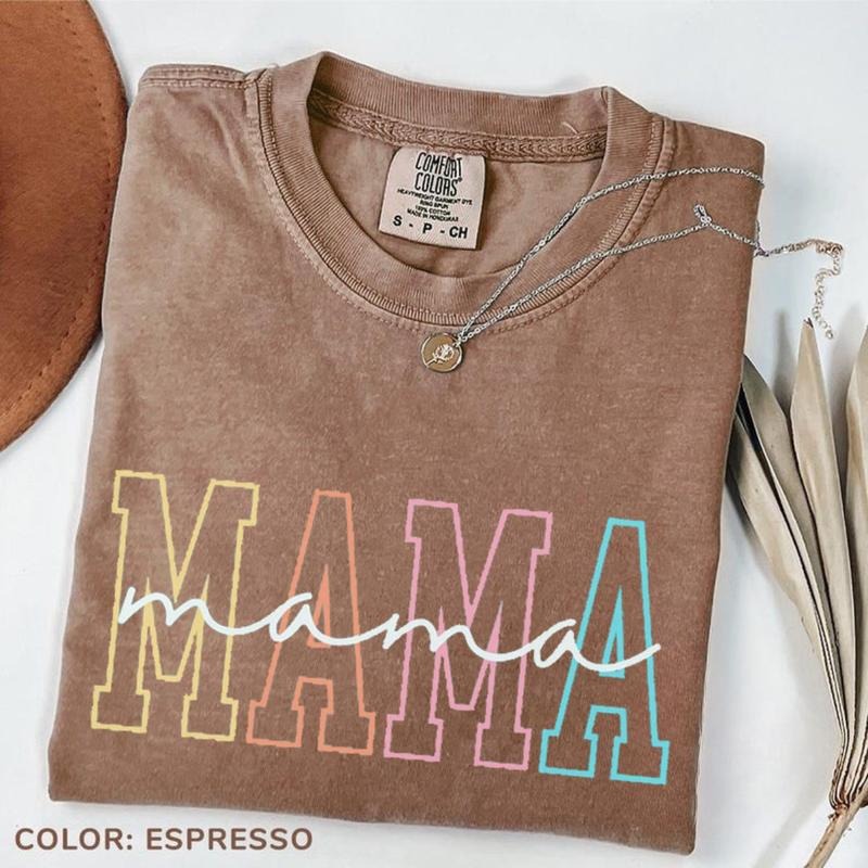 Comfort Colors Mama Daughter Her Baby Shower Mom - Adult & Kids T-Shirts, Sweatshirts & Hoodies apparel design preview 1