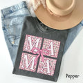 Comfort Colors Mama Pink Ribbon Girly Mom Floral Bow - Adult & Kids T-Shirts, Sweatshirts & Hoodies apparel design preview 1