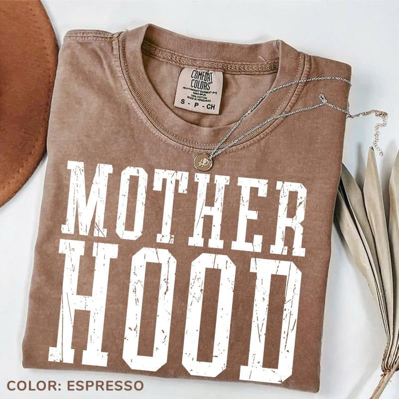Comfort Colors Mother Hood Mama Mom Life Motherhood - Adult & Kids T-Shirts, Sweatshirts & Hoodies apparel design preview 1
