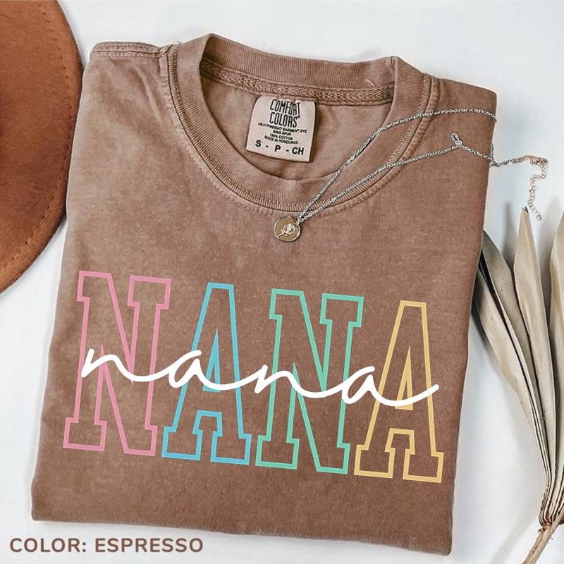 Comfort Colors Nana Cute Grandma Grandmother Mimi - Adult & Kids T-Shirts, Sweatshirts & Hoodies apparel design preview 1