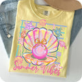 Comfort Colors Pearl Seashell Clam Bow Summer - Adult & Kids T-Shirts, Sweatshirts & Hoodies apparel design preview 1