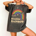 Comfort Colors Reading Rainbow Retro Librarian - Adult & Kids T-Shirts, Sweatshirts & Hoodies apparel design preview 1