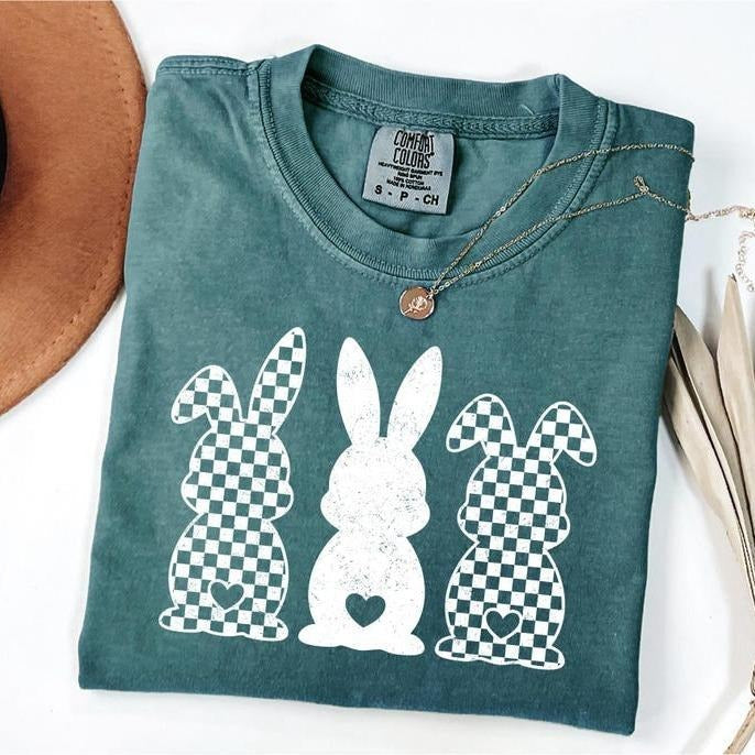 Comfort Colors Retro Easter Bunny Cute Day Lover - Adult & Kids T-Shirts, Sweatshirts & Hoodies apparel design preview 1