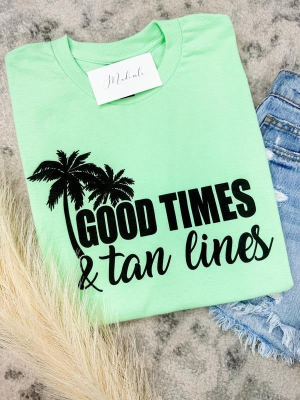 Comfort Colors Tan Lines - Adult & Kids T-Shirts, Sweatshirts & Hoodies apparel design preview 1