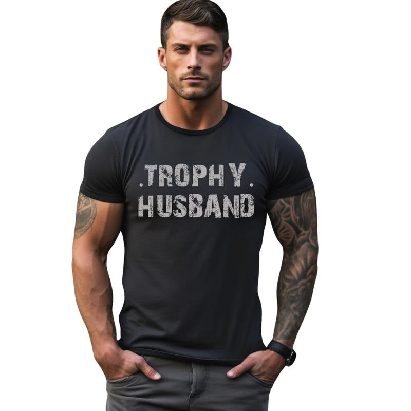 Comfort Colors Trophy Husband Him Funny Wife - Adult & Kids T-Shirts, Sweatshirts & Hoodies apparel design preview 1