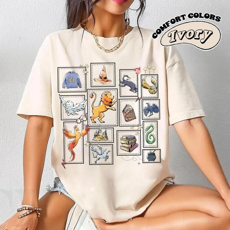 Comfort Colors Wizard Castle Book Lover Bookish - Adult & Kids T-Shirts, Sweatshirts & Hoodies apparel design preview 1