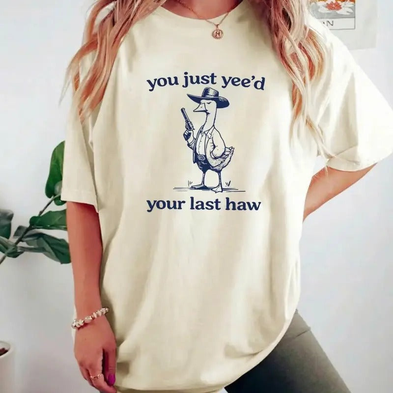 Comfort Colors Cartoon Duck Letter Print Drop - Adult & Kids T-Shirts, Sweatshirts & Hoodies apparel design preview 1