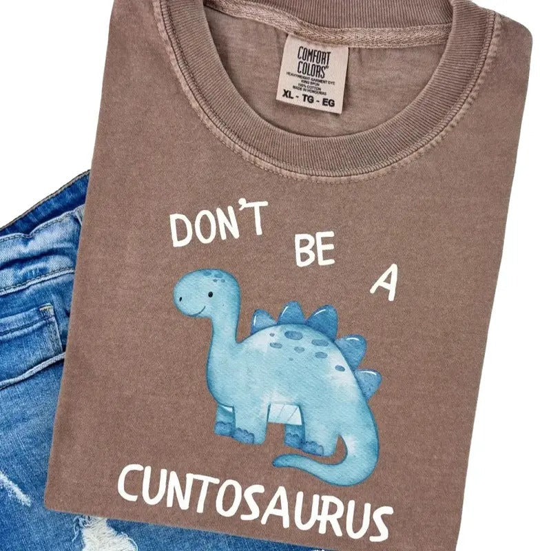 Comfort Colors Short Sleeve C*Untosaurus Print Top - Adult & Kids T-Shirts, Sweatshirts & Hoodies apparel design preview 1