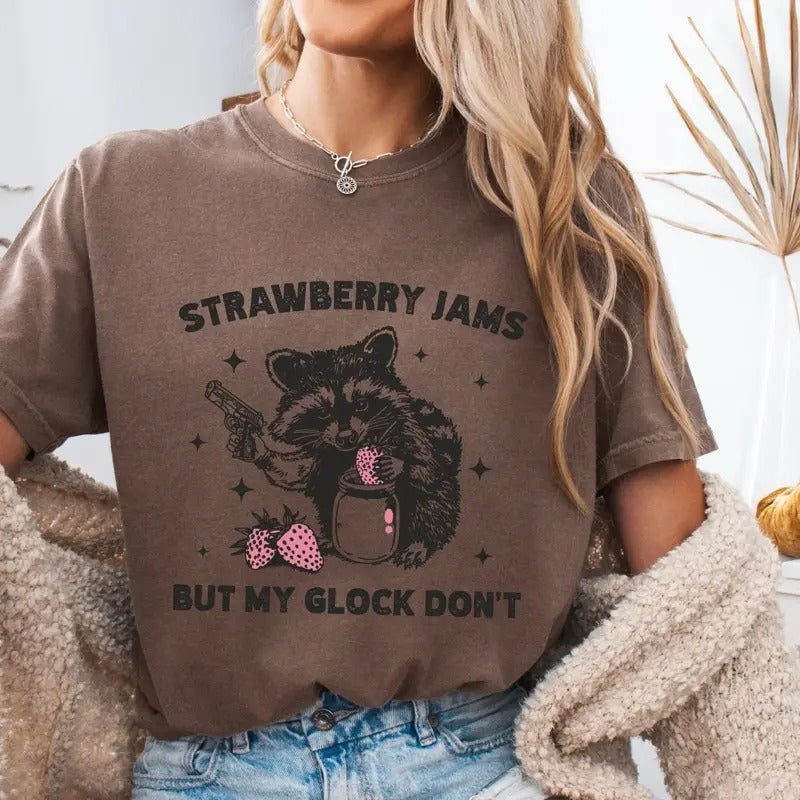 Comfort Colors Strawberry Jams Short Sleeve Casual - Adult & Kids T-Shirts, Sweatshirts & Hoodies apparel design preview 1