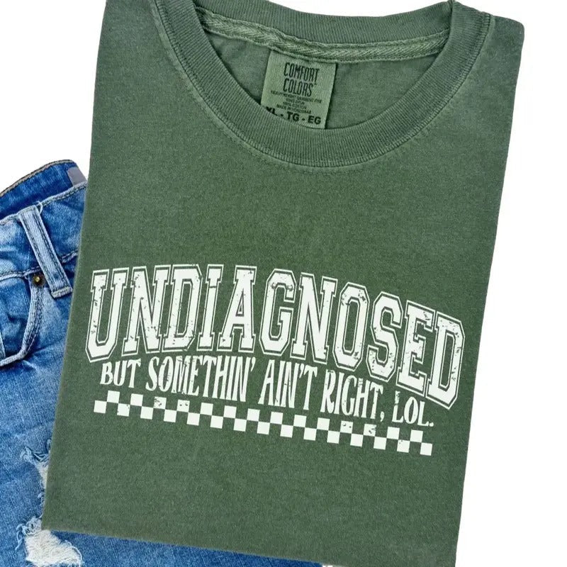 Comfort Colors Undiagnosed Short Sleeve Cotton Casual - Adult & Kids T-Shirts, Sweatshirts & Hoodies apparel design preview 1