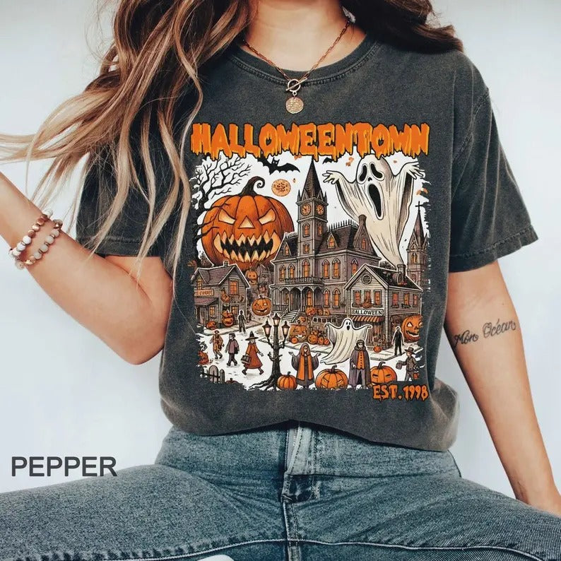 Comfort Colors Halloweentown University Halloween - Adult & Kids T-Shirts, Sweatshirts & Hoodies apparel design preview 1