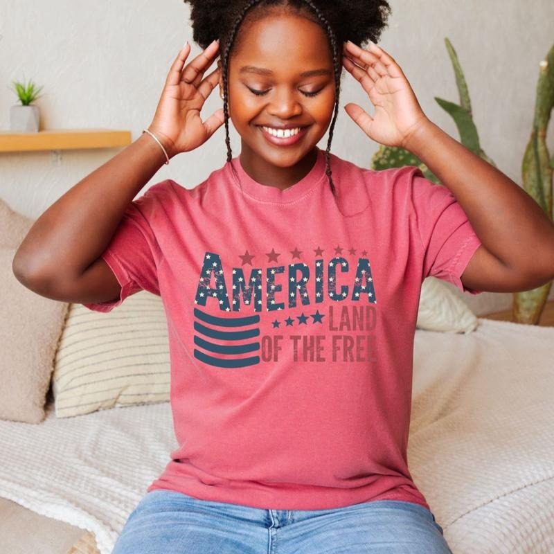 Comfort Colors America Land Free Short Sleeve Casual - Adult & Kids T-Shirts, Sweatshirts & Hoodies apparel design preview 1