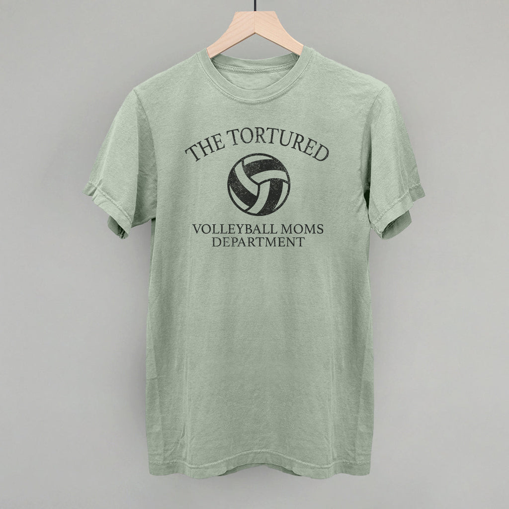 Tortured Volleyball Moms Department - Adult & Kids T-Shirts, Sweatshirts & Hoodies apparel design preview 1