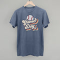 Game Day Baseball Groovy - Adult & Kids T-Shirts, Sweatshirts & Hoodies apparel design preview 1