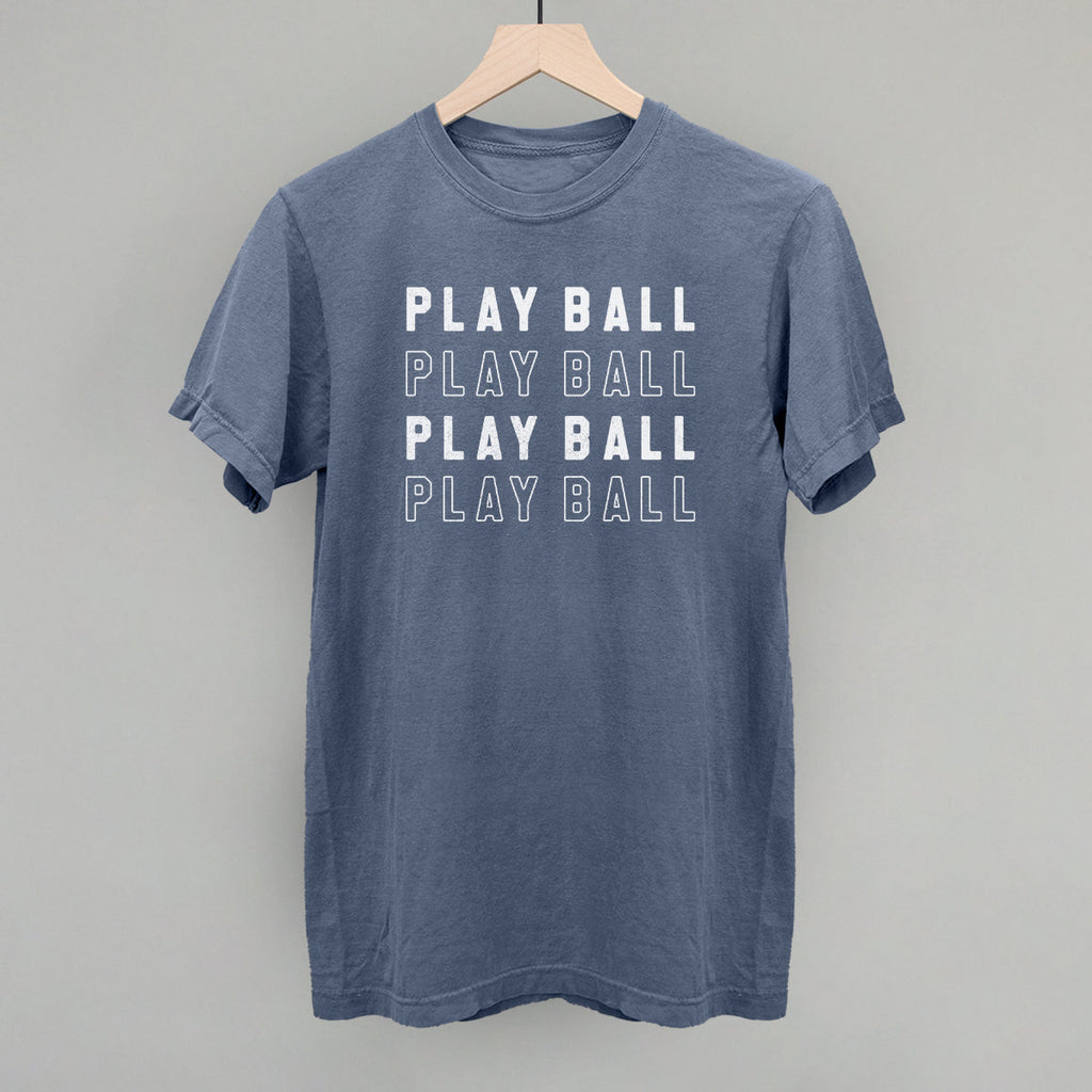 Play Ball Repeated - Adult & Kids T-Shirts, Sweatshirts & Hoodies apparel design preview 1