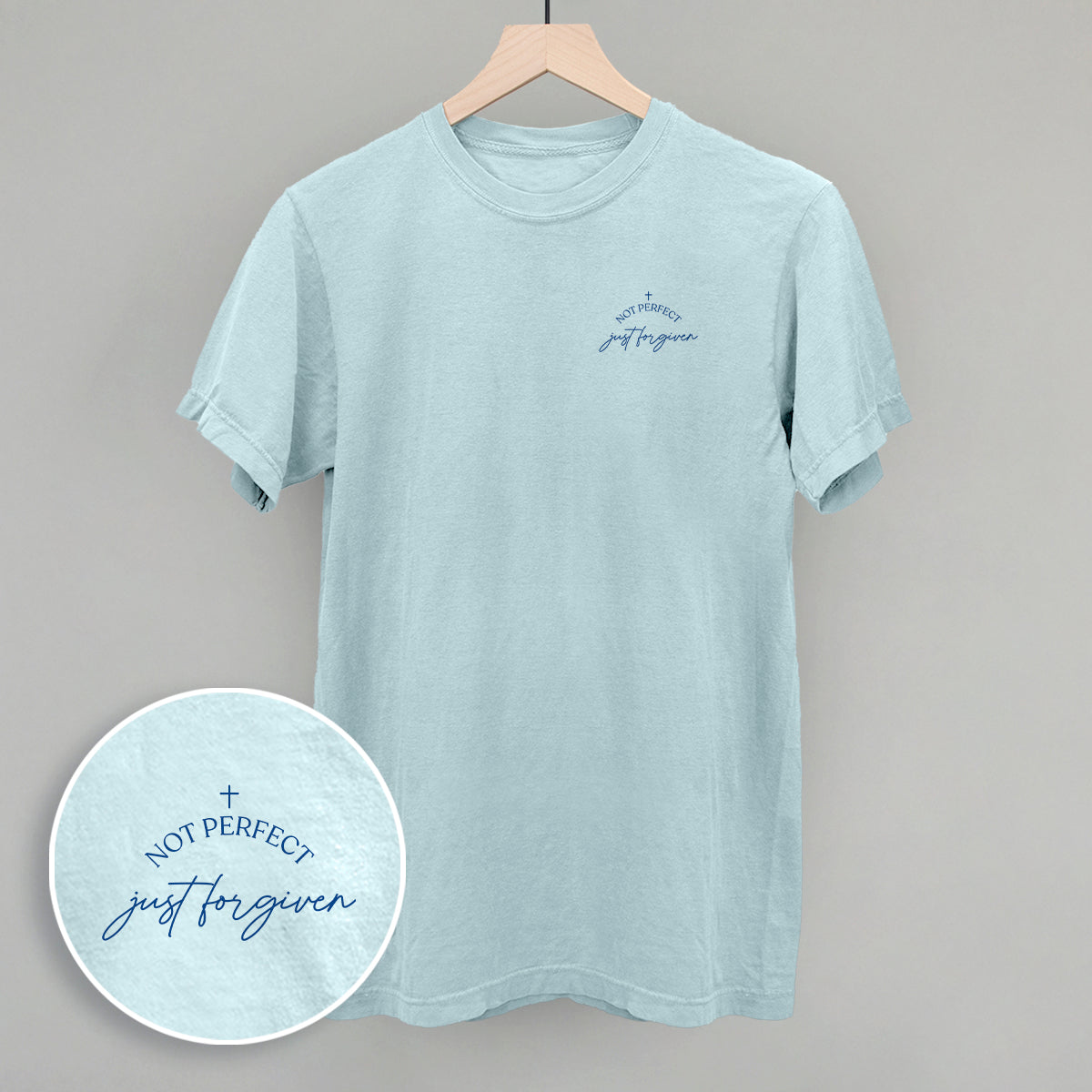 Not Perfect Just Forgiven (Left Chest) - Adult & Kids T-Shirts, Sweatshirts & Hoodies apparel design preview 1