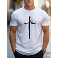 Comfy Cross Print Short Sleeve Casual Elastic Crew - Adult & Kids T-Shirts, Sweatshirts & Hoodies apparel design preview 1