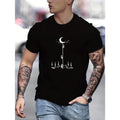 Comfy Astronaut Moon Print Short Sleeve Elastic Crew - Adult & Kids T-Shirts, Sweatshirts & Hoodies apparel design preview 1