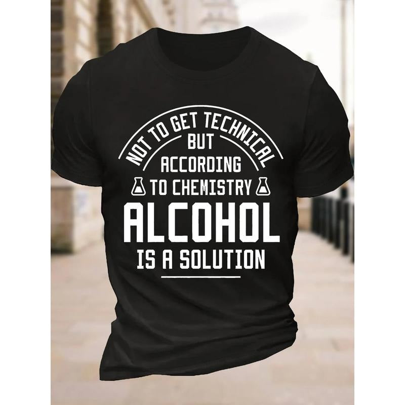 [Comfy Summer Print ALCOHOL IS SOLUTION Casual Fit - Adult & Kids T-Shirts, Sweatshirts & Hoodies apparel design preview 1