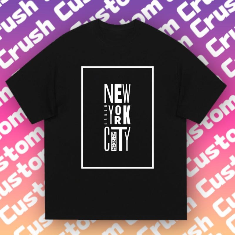 NYC Fanatic! 'New York City' Gradient Minimalist - Adult & Kids T-Shirts, Sweatshirts & Hoodies apparel design preview 1