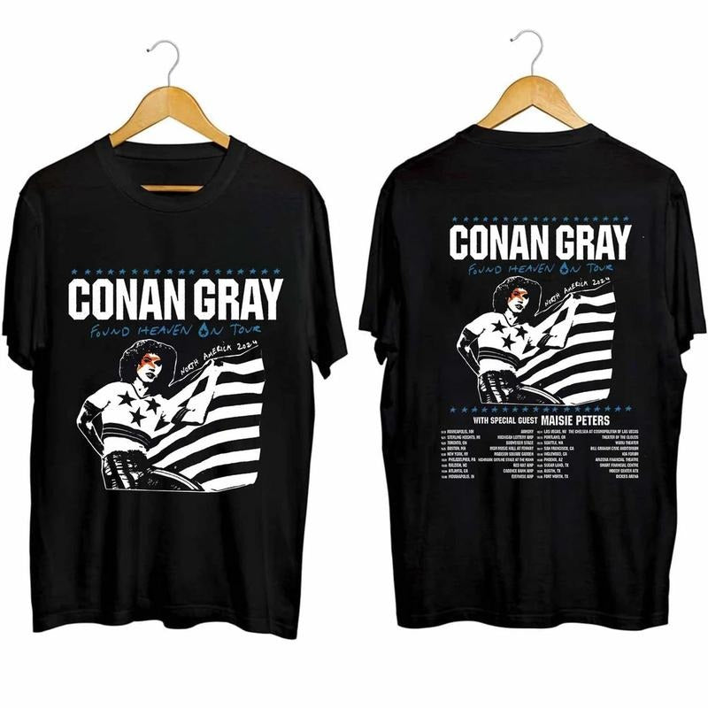 Conan Gray Found Heaven Tour 2024 Fan Concert Comfort - Adult & Kids T-Shirts, Sweatshirts & Hoodies apparel design preview 1
