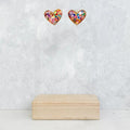 Confetti Heart Stud Earrings - Adult & Kids T-Shirts, Sweatshirts & Hoodies apparel design preview 1