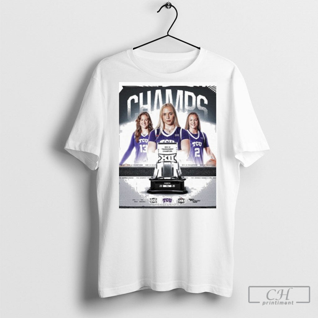 Congrats Tcu Basketball For Claiming The 2025 - Adult & Kids T-Shirts, Sweatshirts & Hoodies apparel design preview 1
