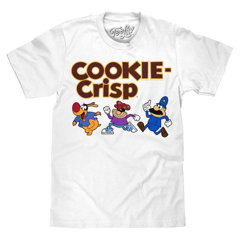 Cookie Crisp Cereal Mascot White - Adult & Kids T-Shirts, Sweatshirts & Hoodies apparel design preview 1