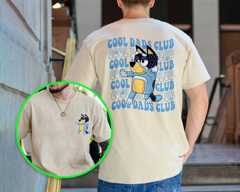 Cool Dad Bluey Bandit Club Rad Father Papa Short - Adult & Kids T-Shirts, Sweatshirts & Hoodies apparel design preview 1