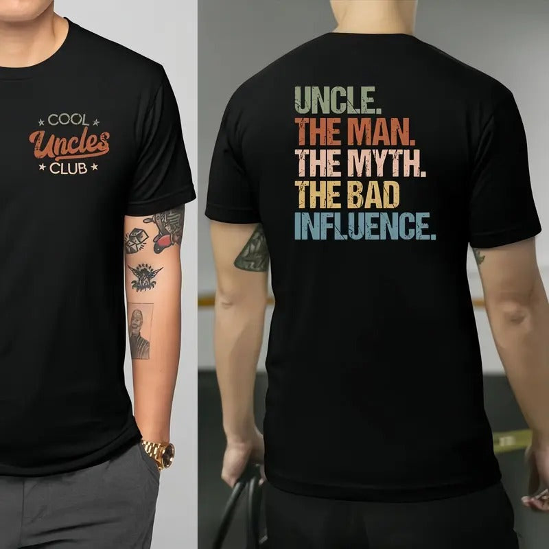 Cool Uncles Club Man Myth Double Sides 100% Cotton - Adult & Kids T-Shirts, Sweatshirts & Hoodies apparel design preview 1