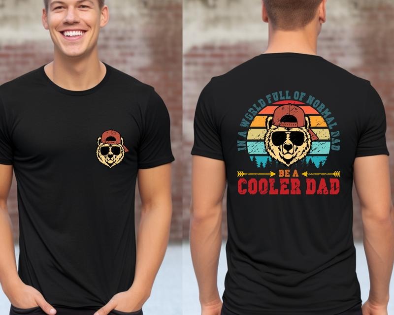 Cooler Dad Funny Giftfathers Day Giftgift Husbandcool - Adult & Kids T-Shirts, Sweatshirts & Hoodies apparel design preview 1