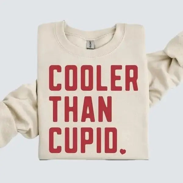 Cooler Than Cupid Valentines Valentine Retro Kid Boy - Adult & Kids T-Shirts, Sweatshirts & Hoodies apparel design preview 1