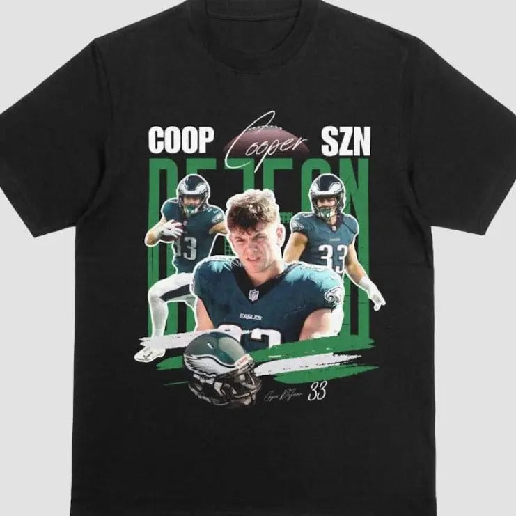 Coop SZN Cooper DeJean Philadelphia Fan Sportswear - Adult & Kids T-Shirts, Sweatshirts & Hoodies apparel design preview 1