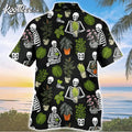 Gardener Skull Pattern Funny Hawaiian - Adult & Kids T-Shirts, Sweatshirts & Hoodies apparel design preview 1