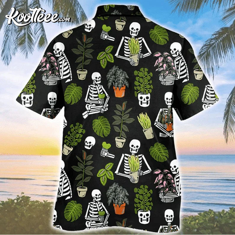 Gardener Skull Pattern Funny Hawaiian - Adult & Kids T-Shirts, Sweatshirts & Hoodies apparel design preview 1