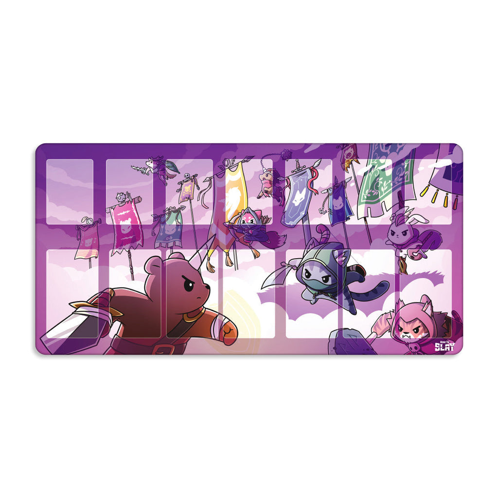 Here to Slay: Banner Quest Play Mat - Adult & Kids T-Shirts, Sweatshirts & Hoodies apparel design preview 1