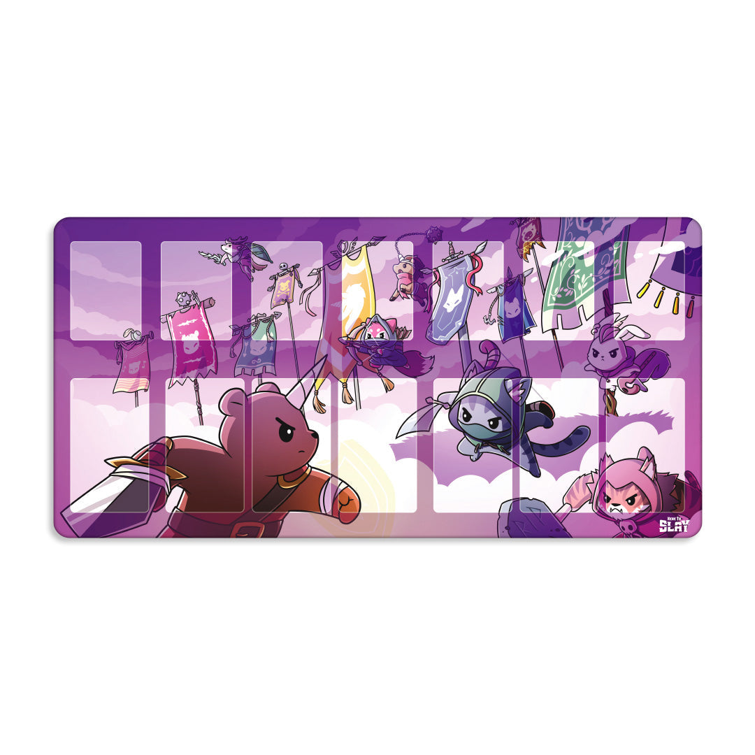 Here to Slay: Banner Quest Play Mat - Adult & Kids T-Shirts, Sweatshirts & Hoodies apparel design preview 1