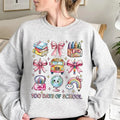 Coquette 100 Days School Teacher Back Pink Bow New - Adult & Kids T-Shirts, Sweatshirts & Hoodies apparel design preview 1