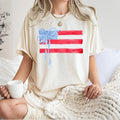 Coquette 4th July American Flag Retro Summer Bow - Adult & Kids T-Shirts, Sweatshirts & Hoodies apparel design preview 1