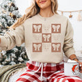 Coquette Bow Reindeer Checkered Vintage Lover - Adult & Kids T-Shirts, Sweatshirts & Hoodies apparel design preview 1