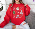 Coquette Bow Cute Red Ribbon Santa Merry Bows - Adult & Kids T-Shirts, Sweatshirts & Hoodies apparel design preview 1