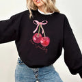 Coquette Cherry Words Back Bow Womenswear Ribbon Cute - Adult & Kids T-Shirts, Sweatshirts & Hoodies apparel design preview 1