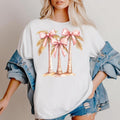 Coquette Coconut Palm Trees Bow Beach Summer Coastal - Adult & Kids T-Shirts, Sweatshirts & Hoodies apparel design preview 1