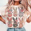 Coquette Easter Bunny Floral Retro - Adult & Kids T-Shirts, Sweatshirts & Hoodies apparel design preview 1